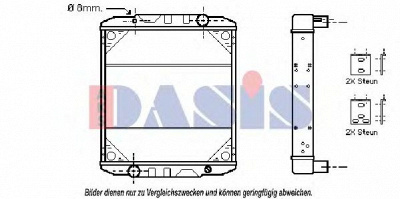 AKS DASIS 390400n -  Радиатор, охлаждение двигателя